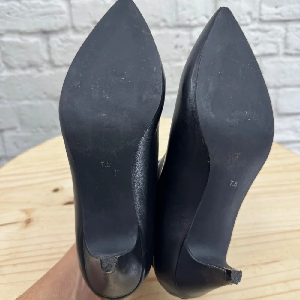 JEFFREY CAMPBELL Women's Black Zosia Kitten Heel Booties Elastic Ankle Sz 7.5 - Picture 5 of 15